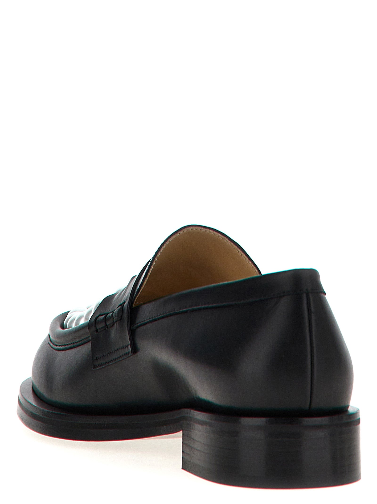 Mach & Mach 100% Calfskin Leather loafer in black — view 3