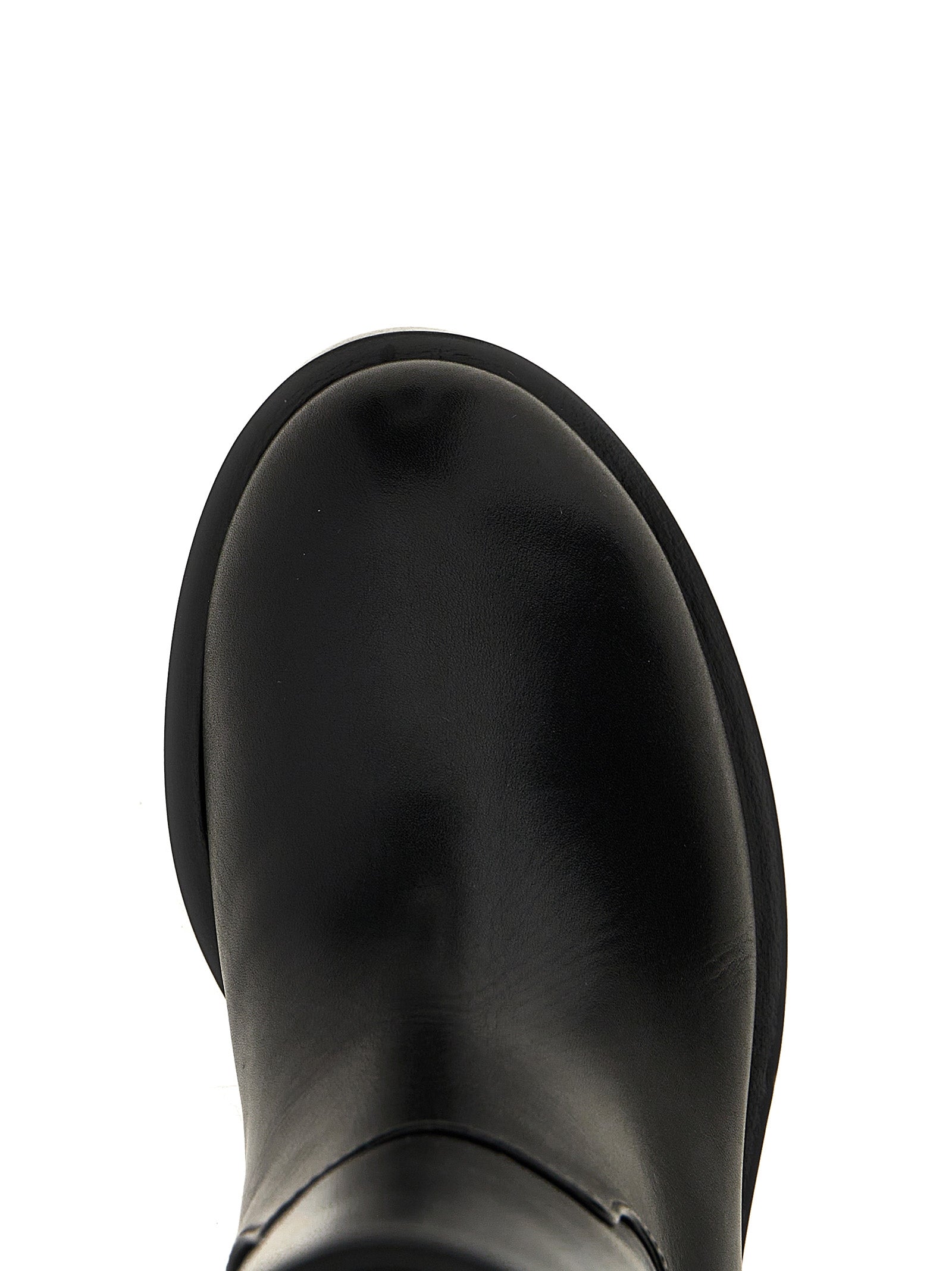 Mach & Mach 100% calfskin leather boot in black — view 4