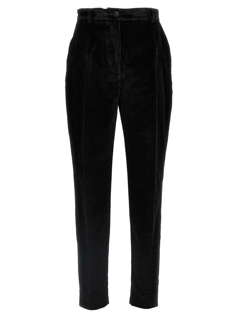 Dolce & Gabbana 88% Cotton trousers in black