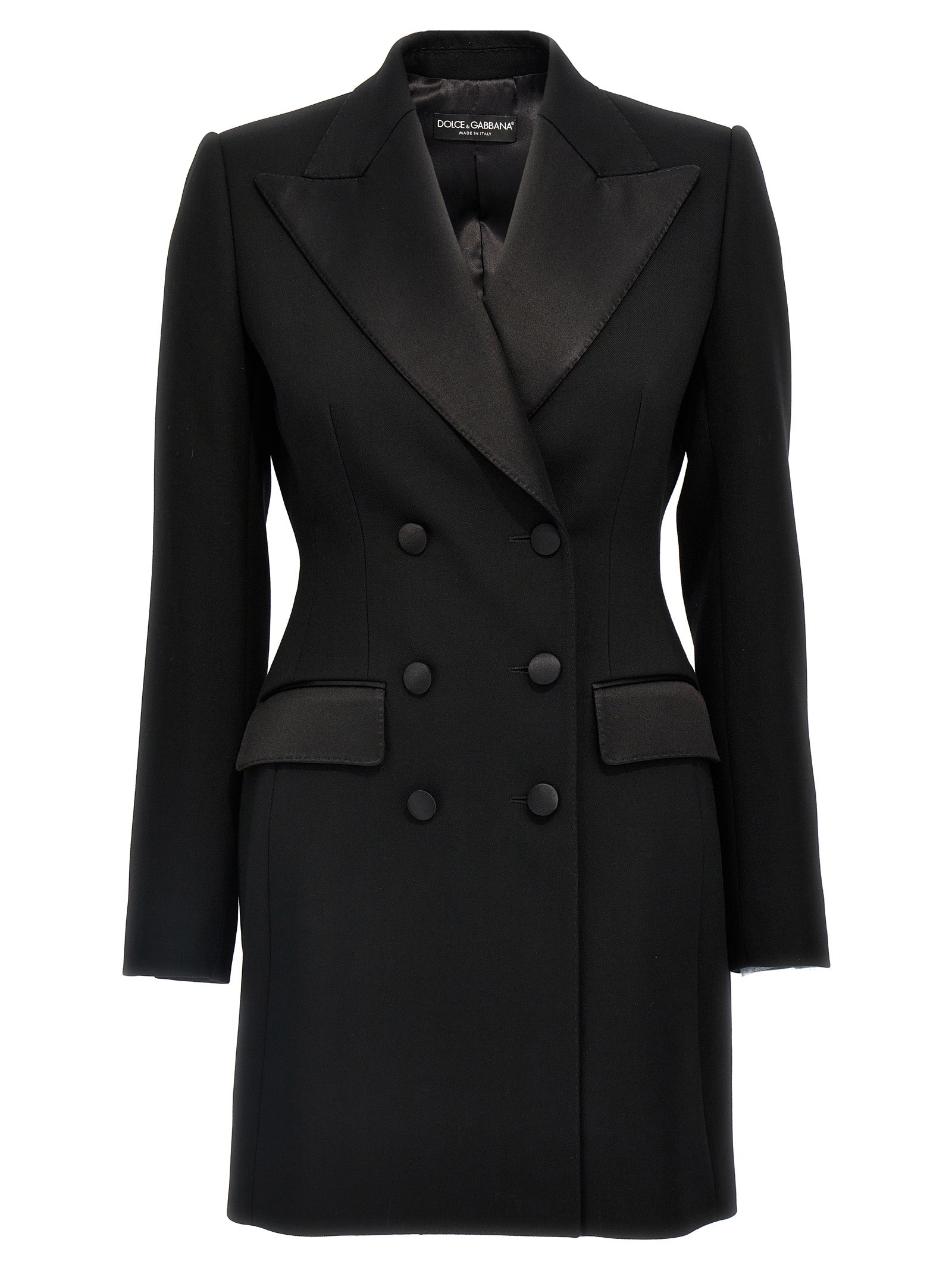 Dolce & Gabbana 83% virgin wool blazer in black