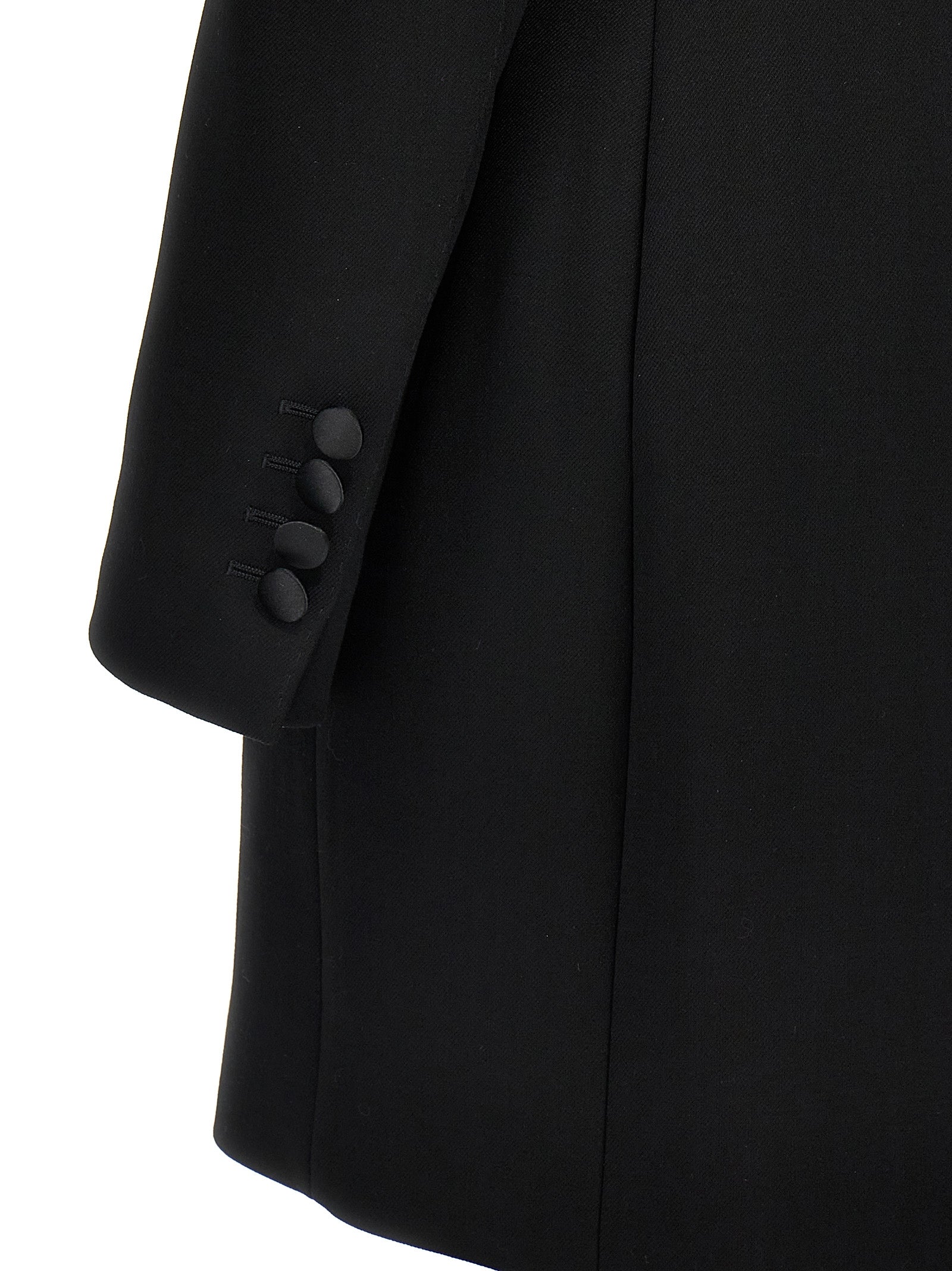 Dolce & Gabbana 83% virgin wool blazer in black — view 4
