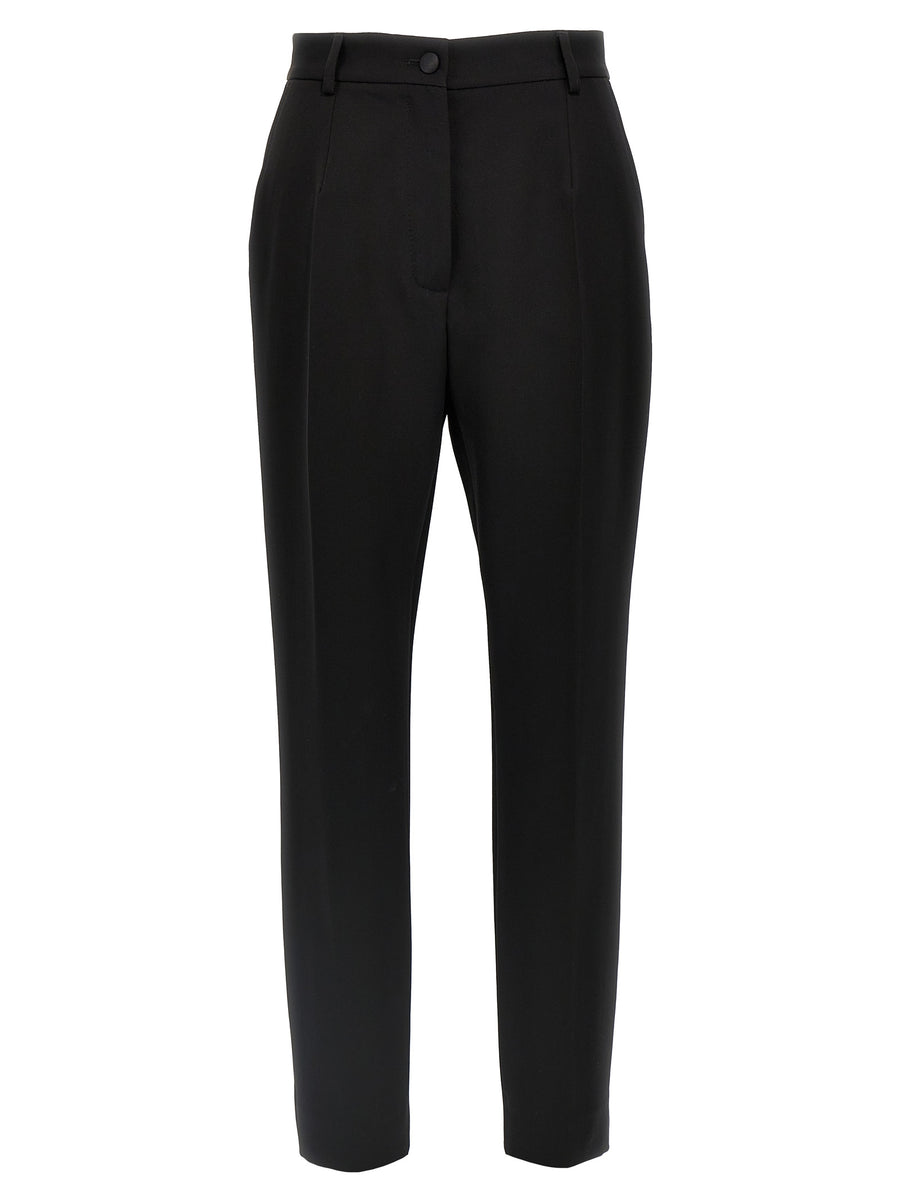 Dolce & Gabbana 85% Wool trousers in black