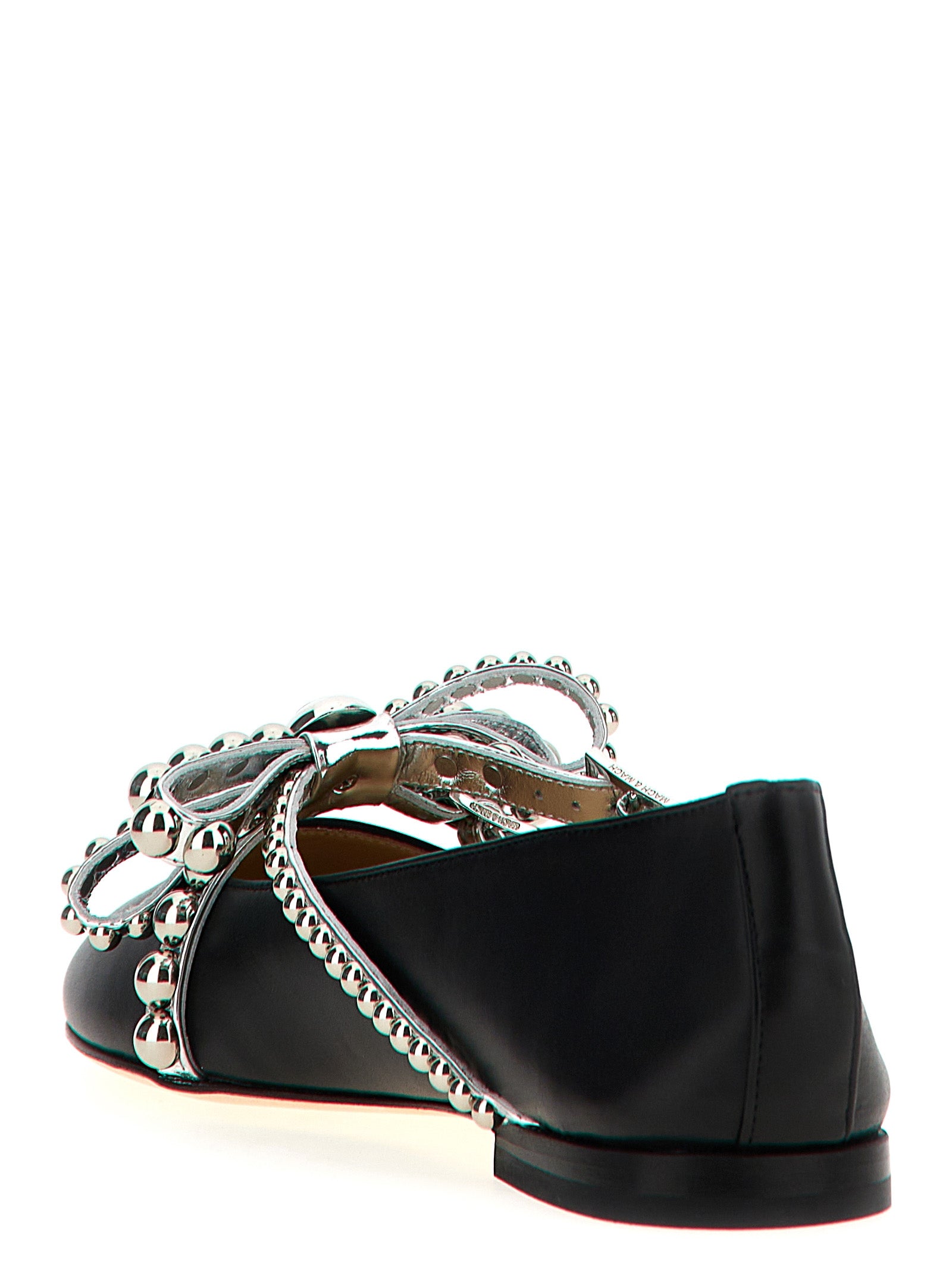 Mach & Mach 100% leather ballet flat in black — view 3