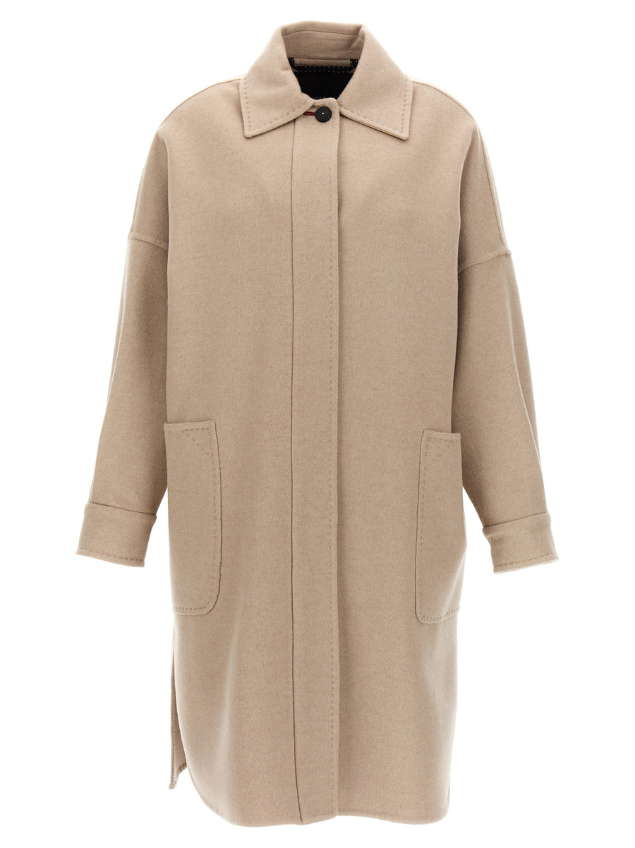 Max Mara 100% cashmere coat in beige