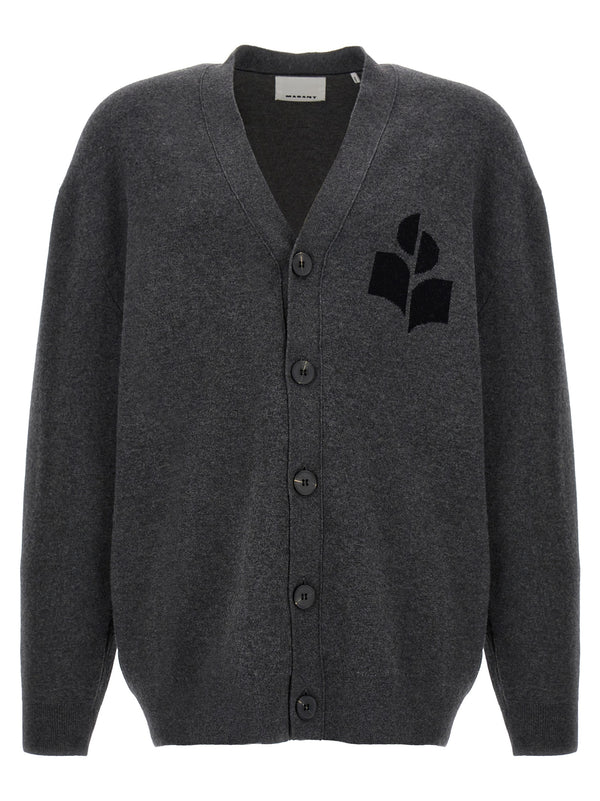 Marant 70% cotton cardigan in gray
