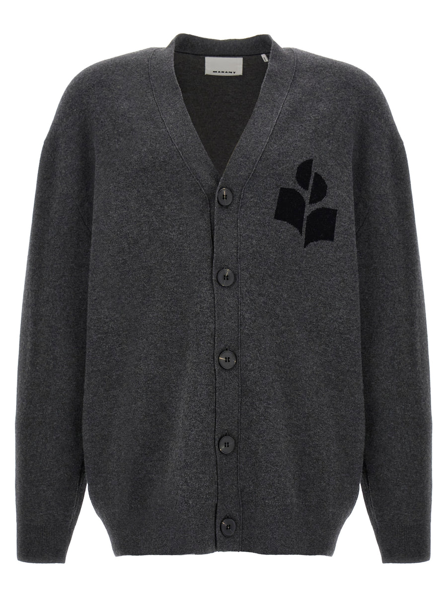 Marant 70% cotton cardigan in gray