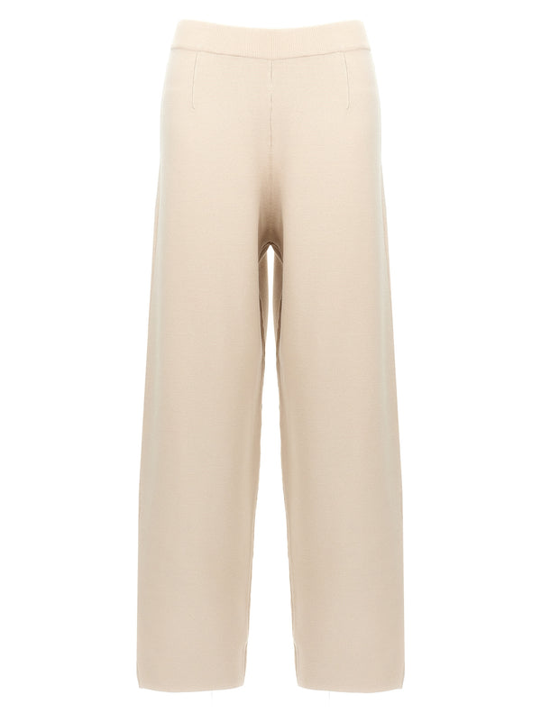 Max Mara 72% viscose trousers in beige