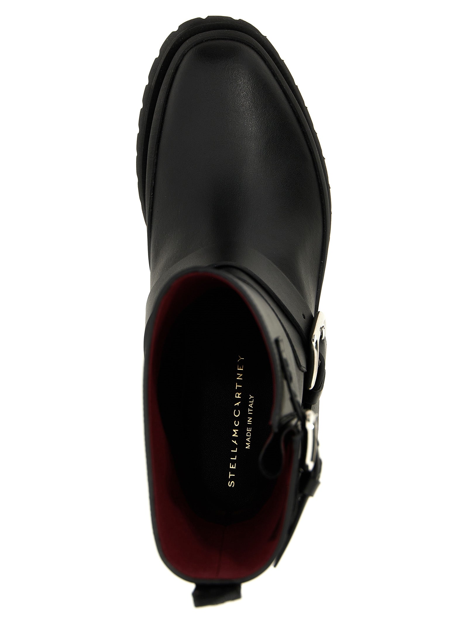 Stella McCartney 100% polyester ankle boot in black — view 4