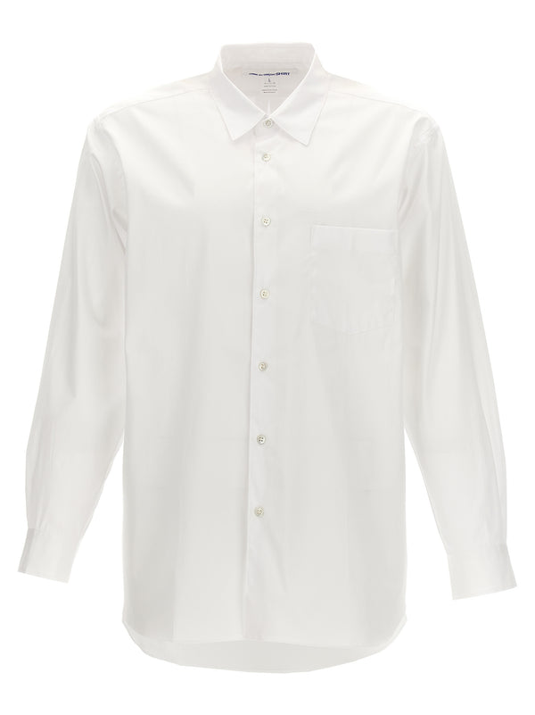 Comme des Garçons 100% cotton shirt in white