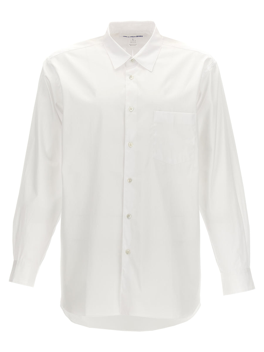 Comme des Garçons 100% cotton shirt in white