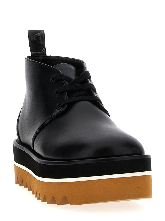 Stella McCartney 76% Polyurethane ankle boot in black — view 2