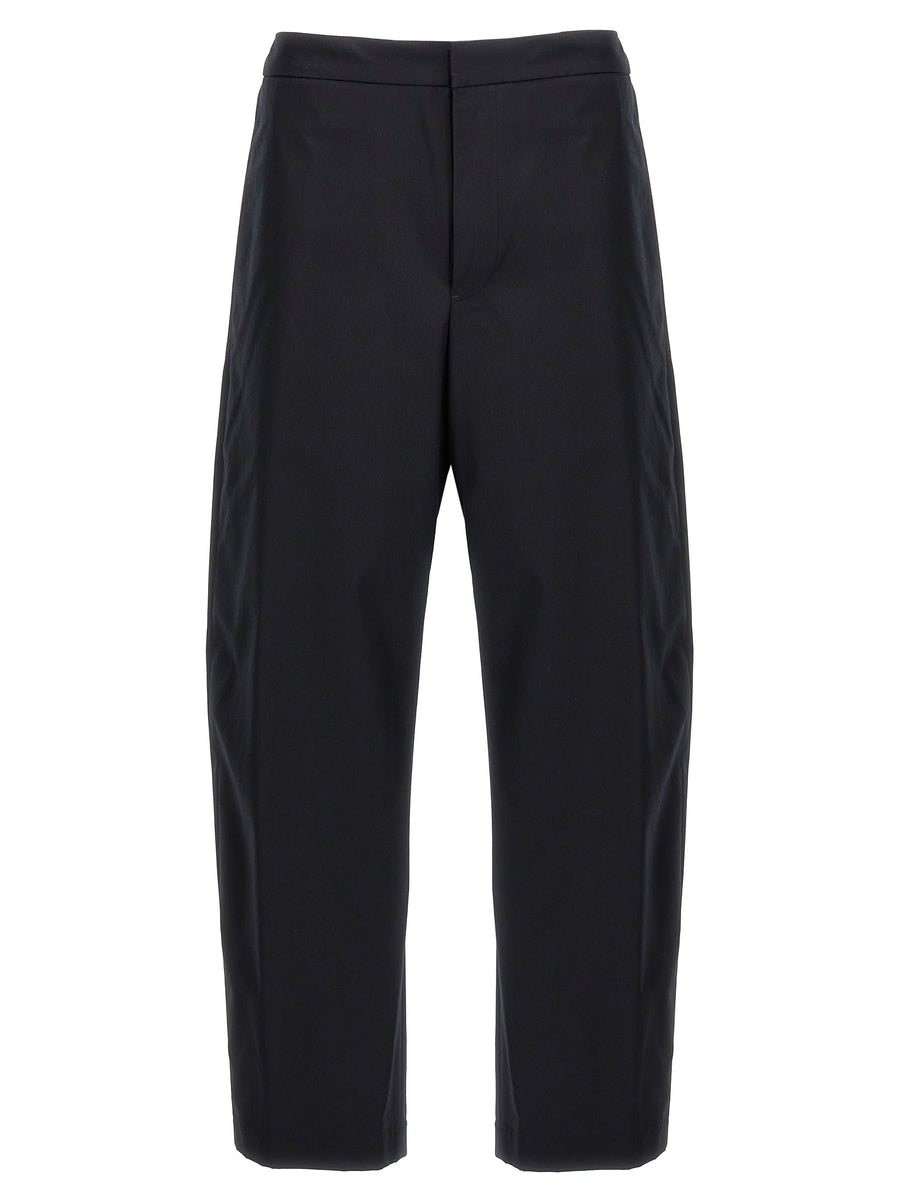 Jil Sander 100% Cotton trousers in black