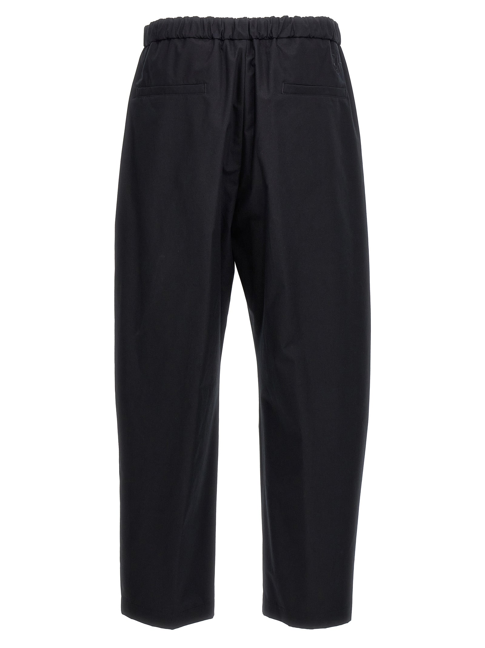 Jil Sander 100% Cotton trousers in black — view 2