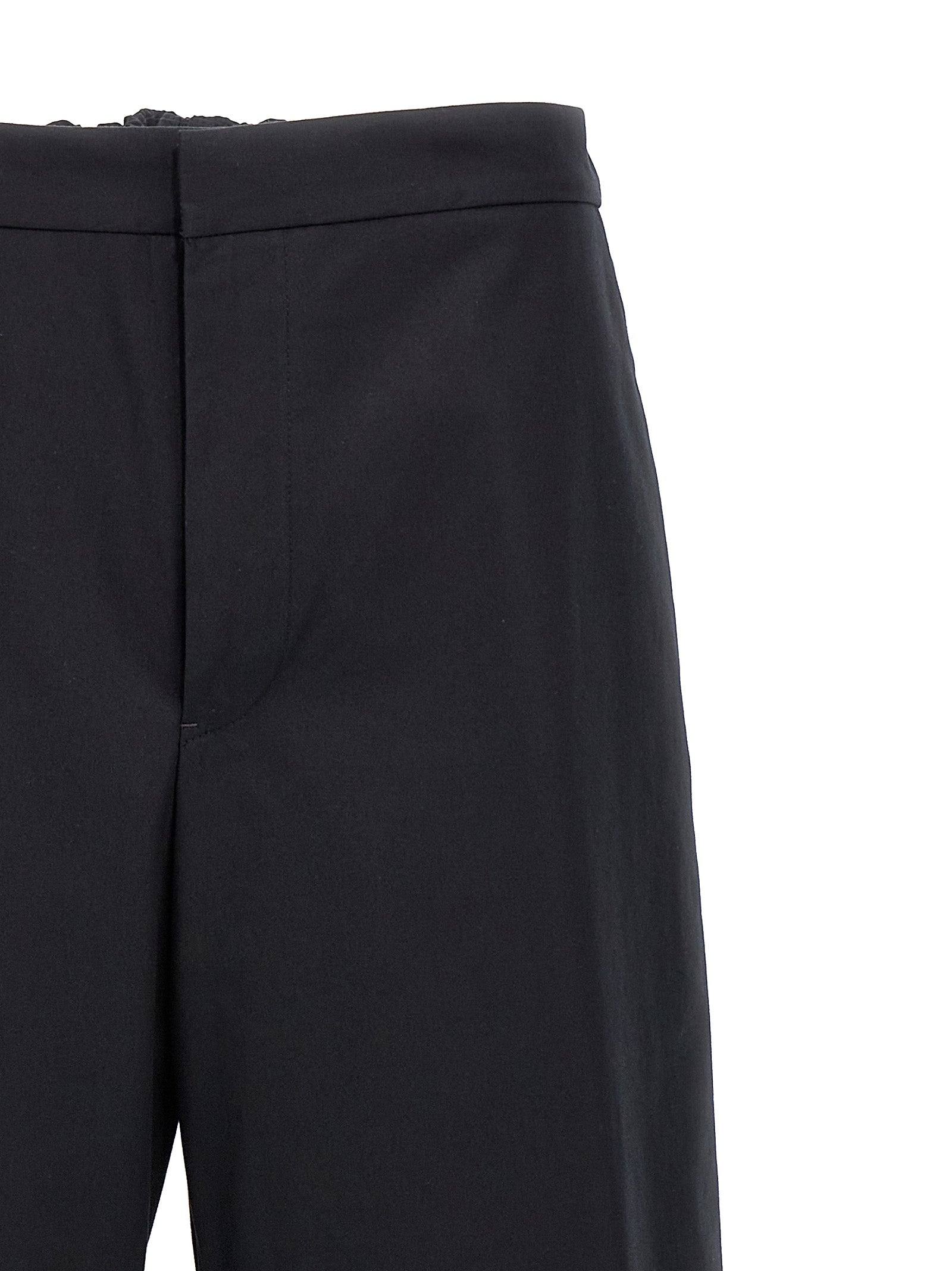 Jil Sander 100% Cotton trousers in black — view 3