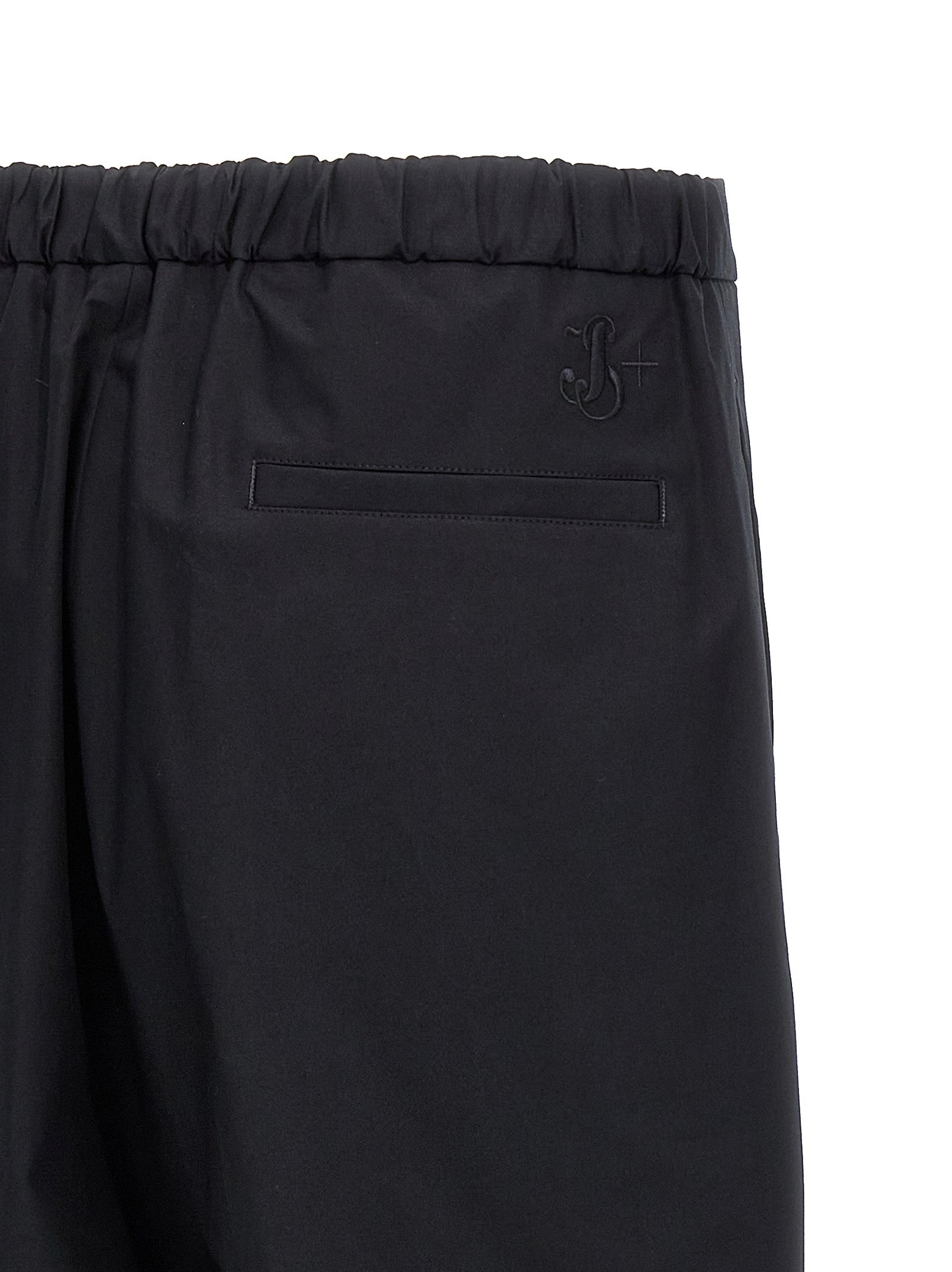 Jil Sander 100% Cotton trousers in black — view 4