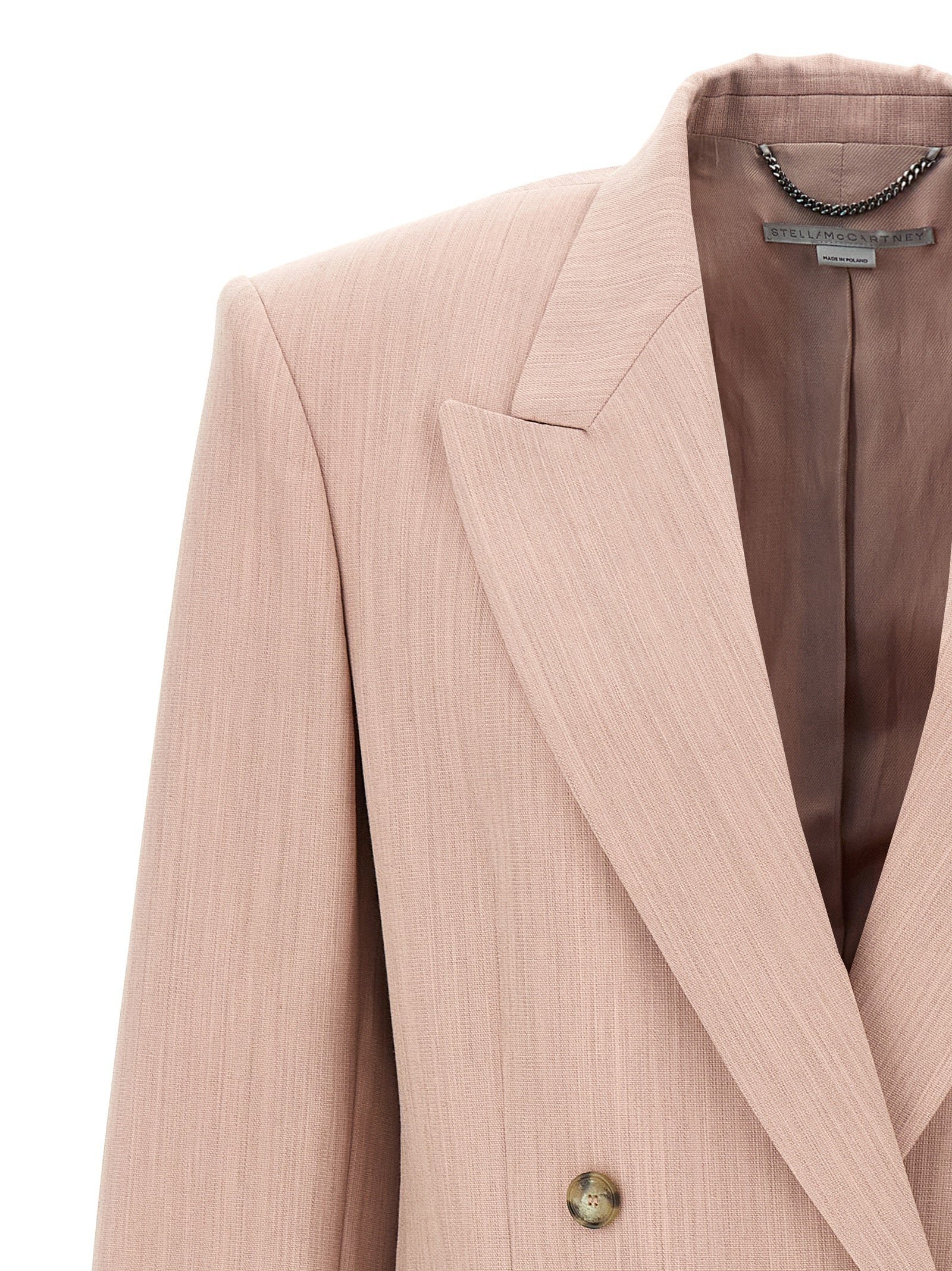 Stella McCartney 100% Wool blazer in pink — view 3