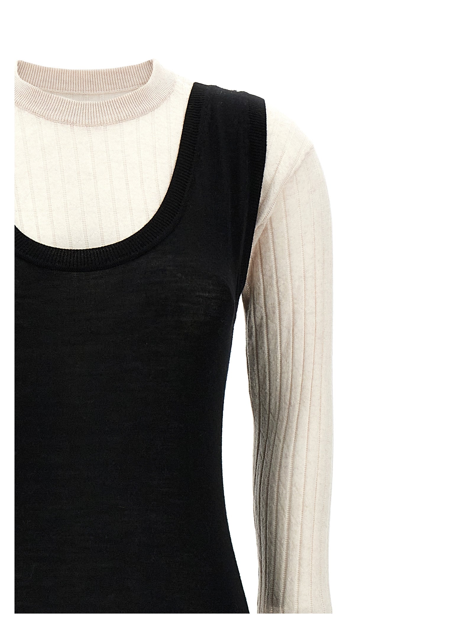 Marni 100% Wool dress in black — view 3