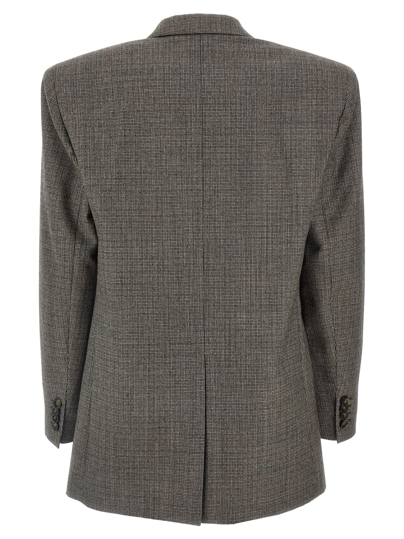 Stella McCartney 100% wool blazer in gray — view 2