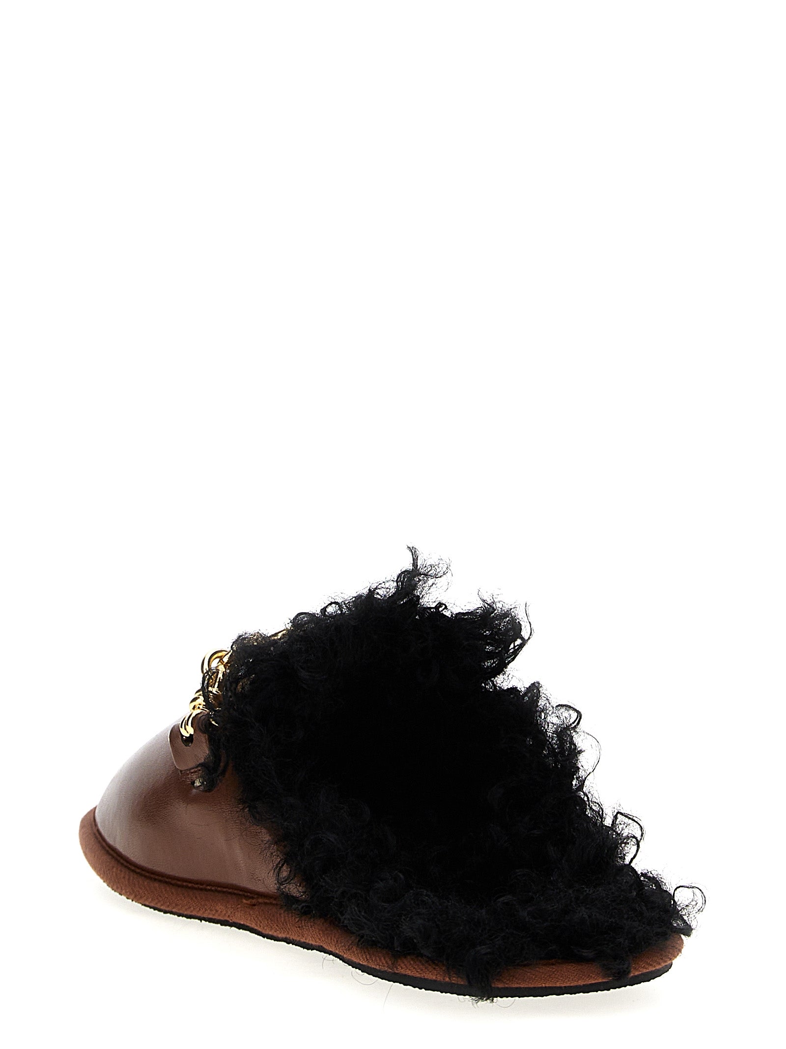 Stella McCartney 51% polyurethane slipper in brown — view 3