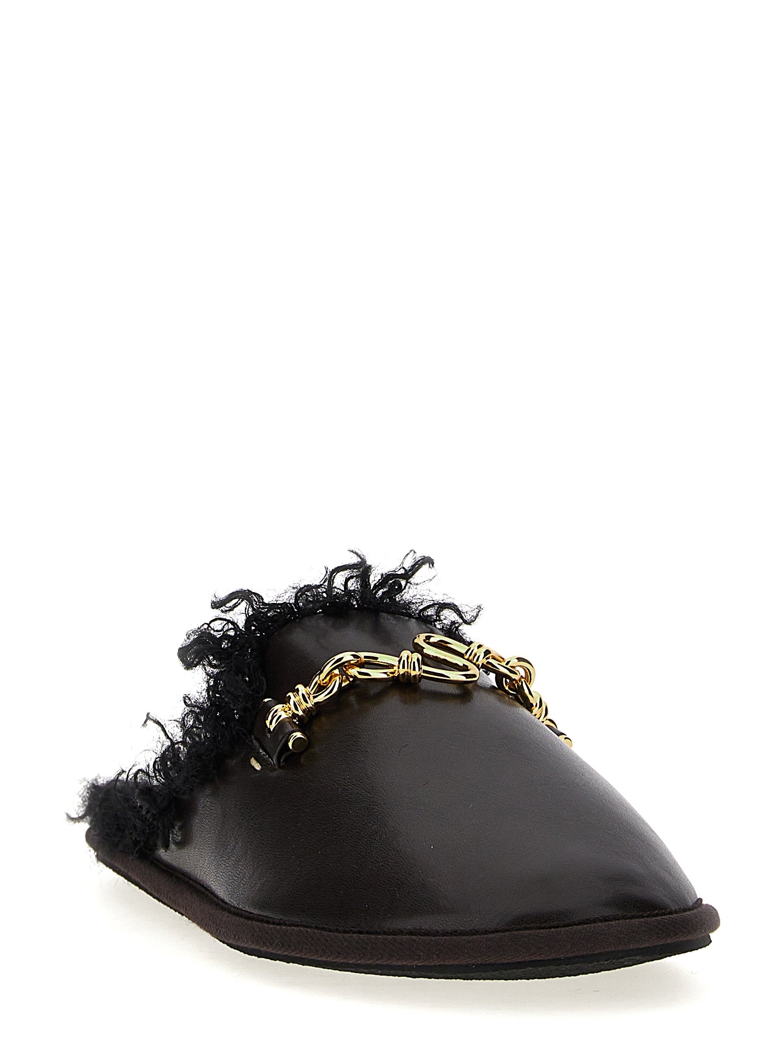 Stella McCartney 51% Polyurethane slipper in black — view 2