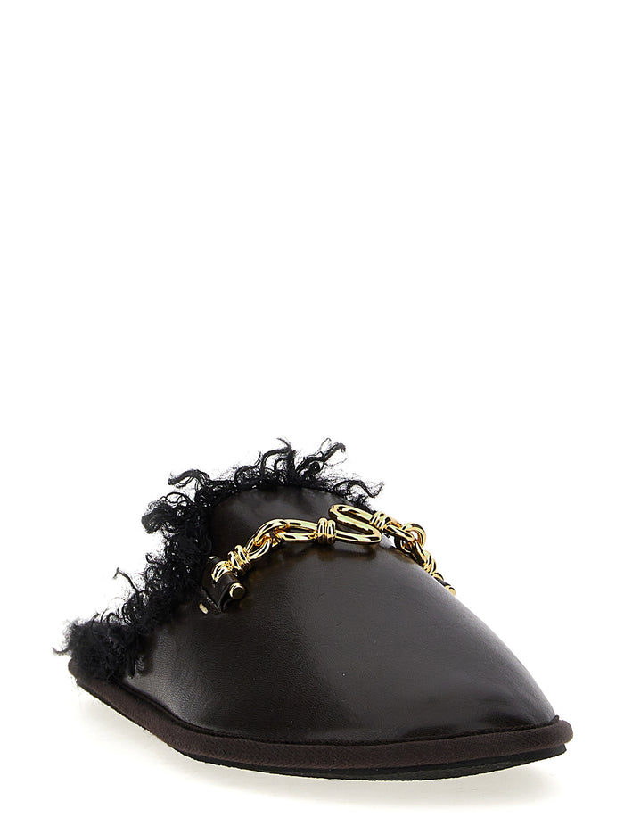 Stella McCartney 51% Polyurethane slipper in black — view 2