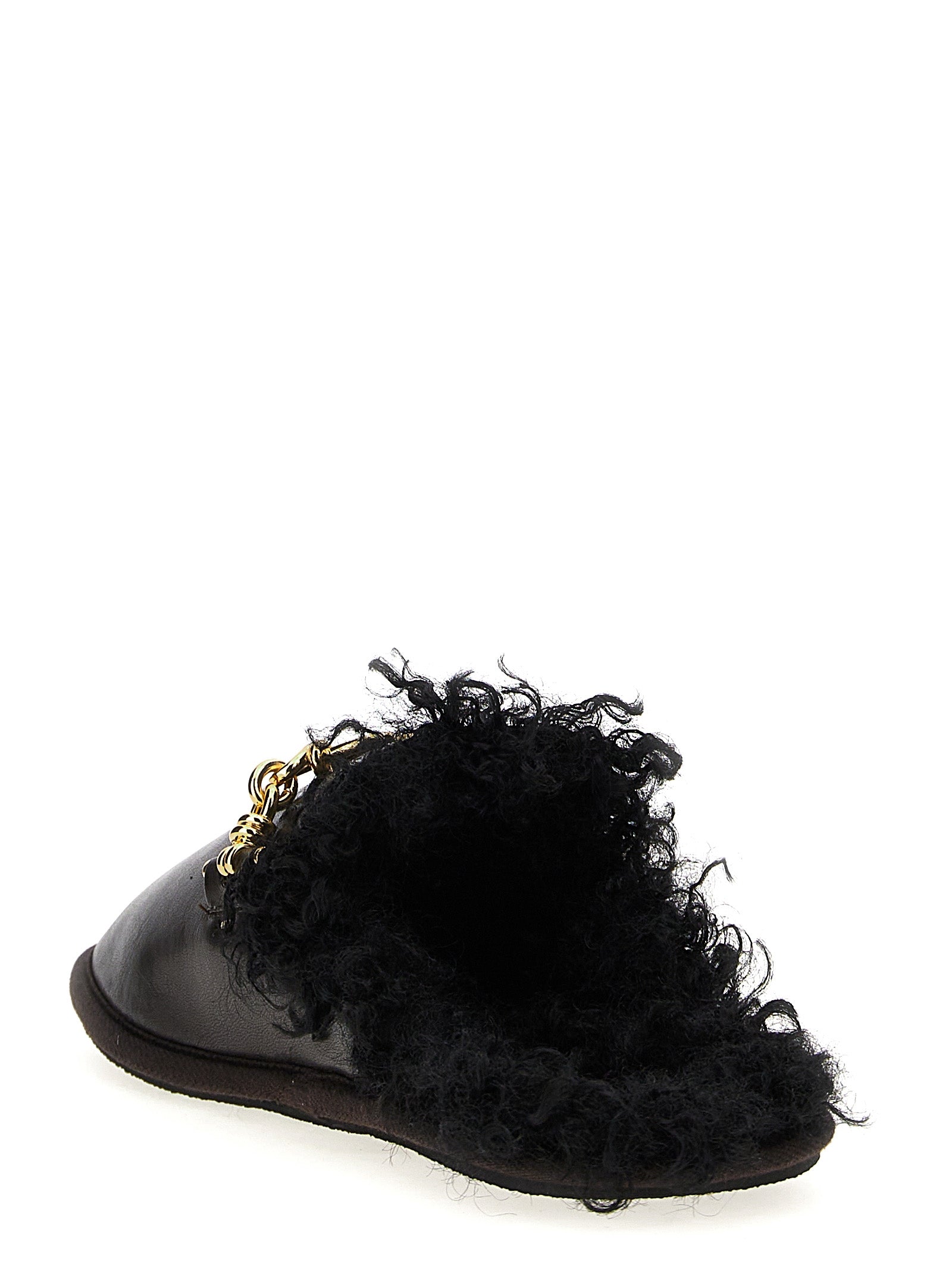 Stella McCartney 51% Polyurethane slipper in black — view 3