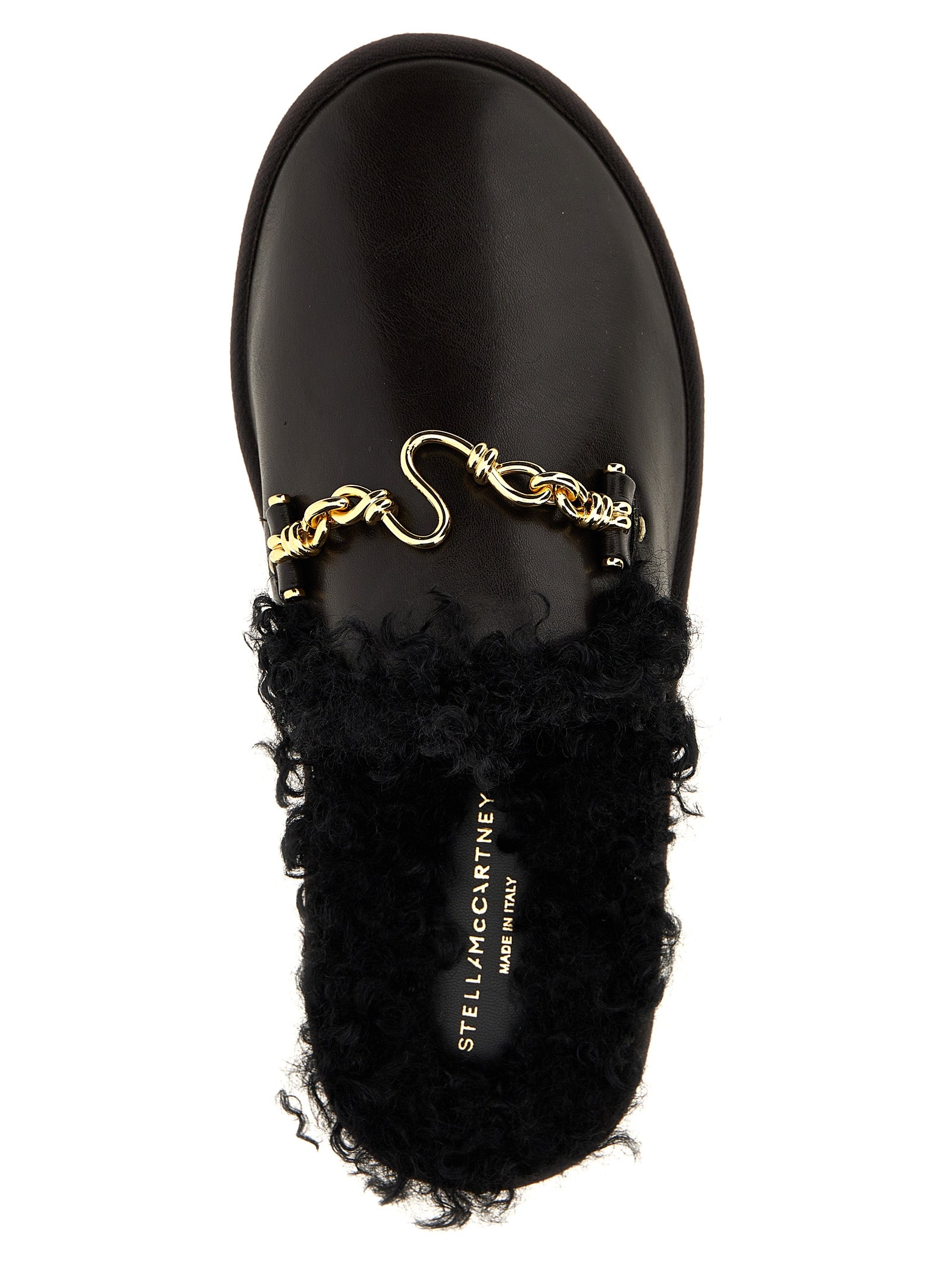 Stella McCartney 51% Polyurethane slipper in black — view 4
