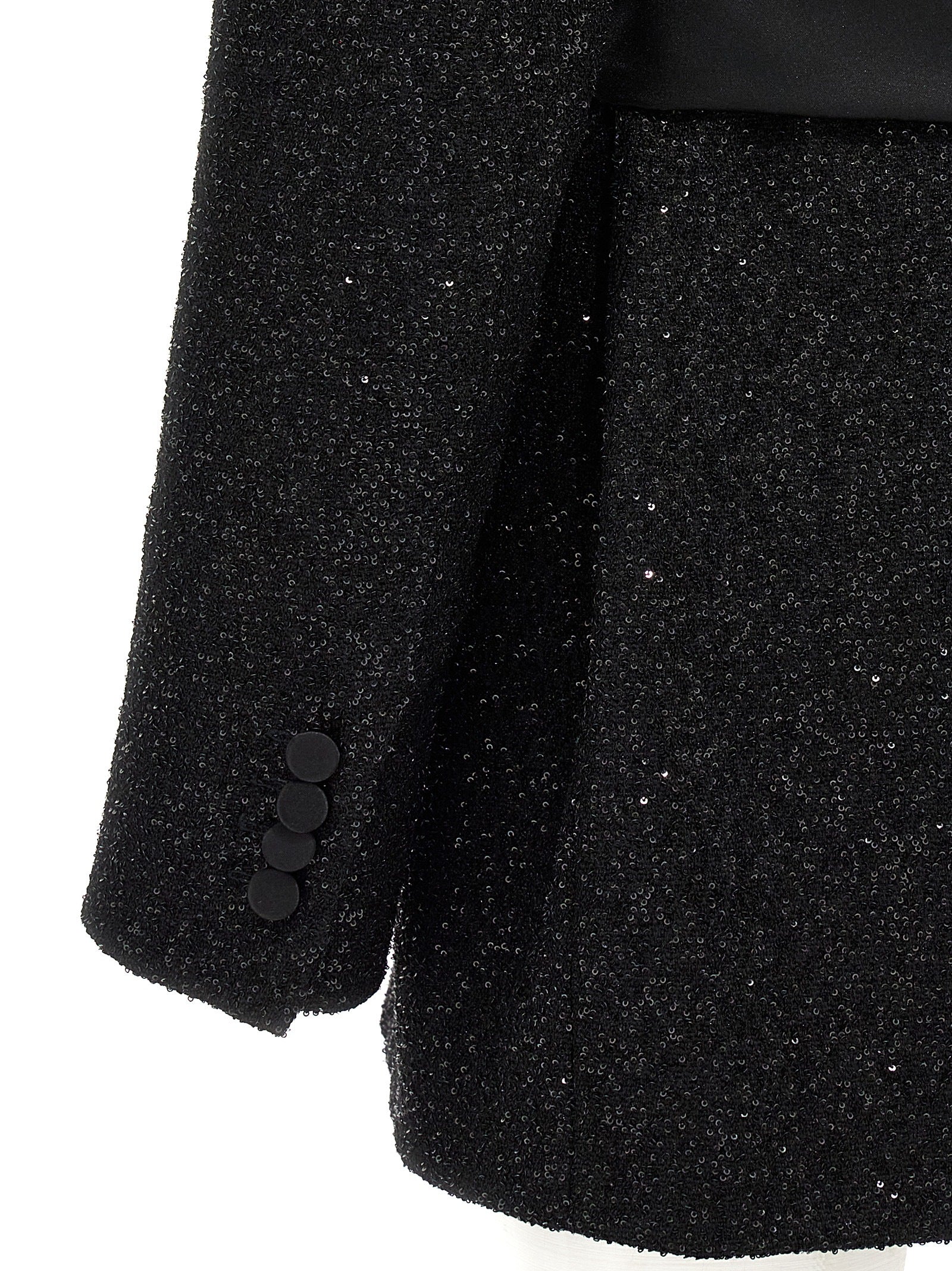 Max Mara 41% Viscose blazer in black — view 4
