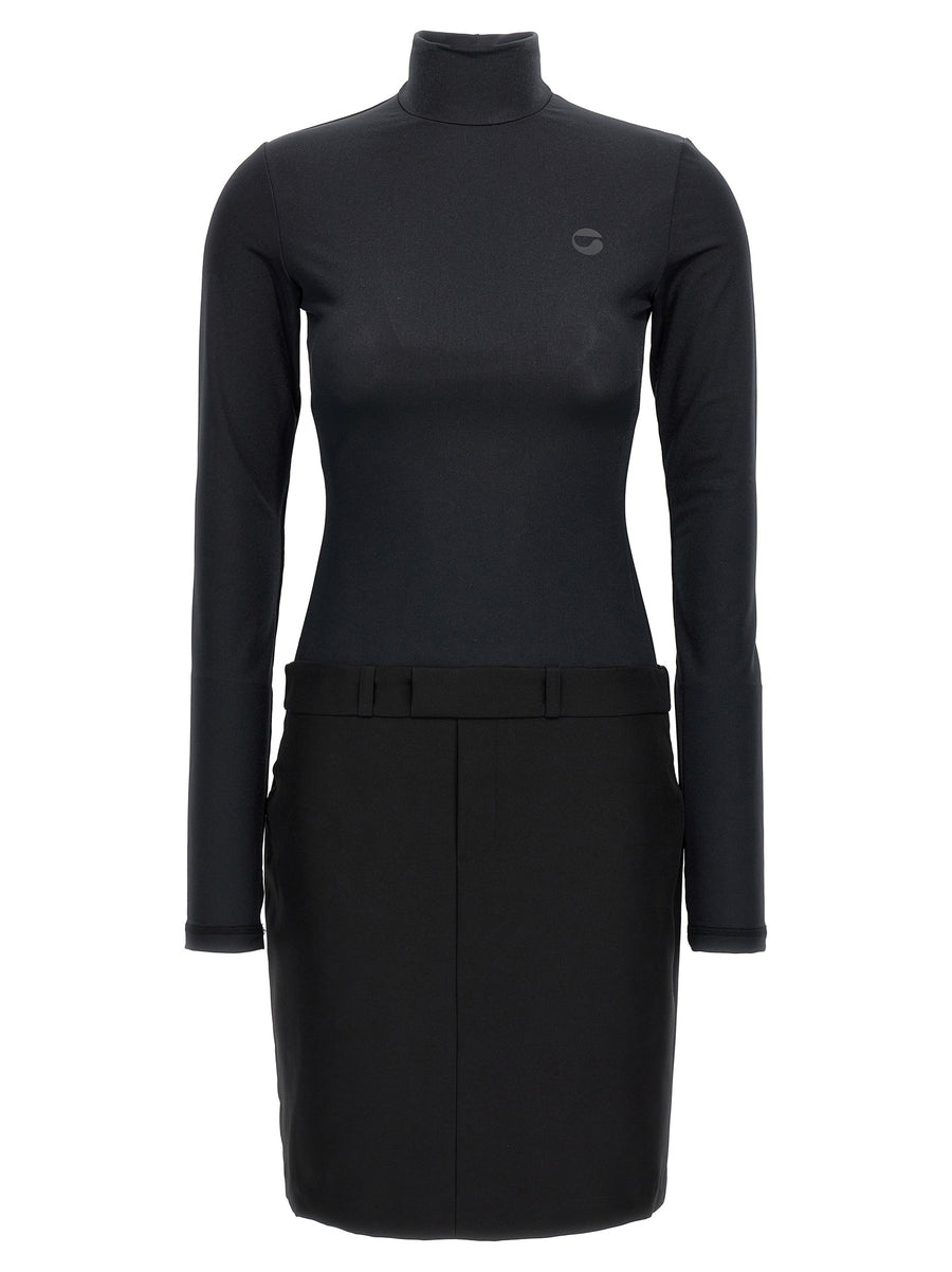 Coperni 100% recycled polyester dress in black