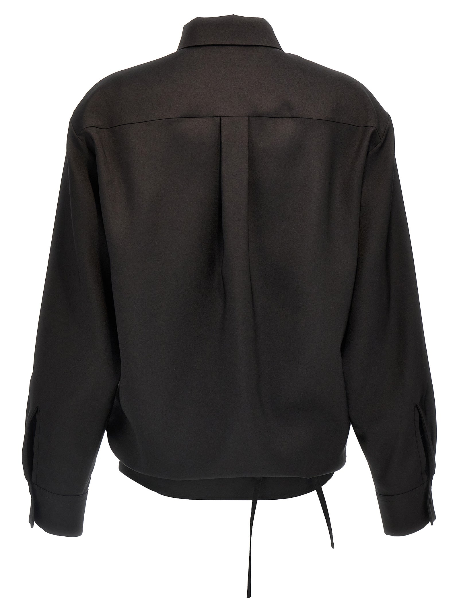 Valentino Garavani 43% Wool blouse in black — view 2