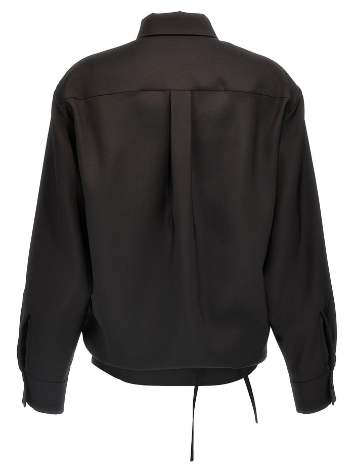 Valentino Garavani 43% Wool blouse in black — view 2