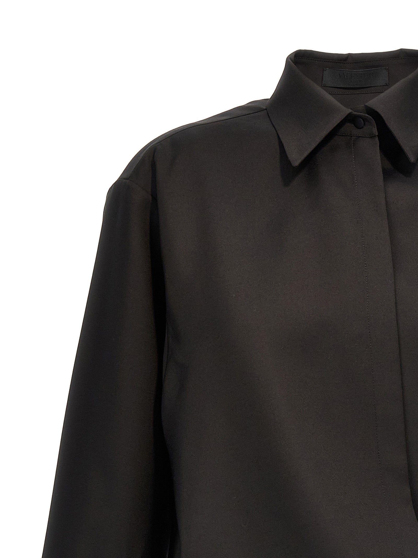 Valentino Garavani 43% Wool blouse in black — view 3
