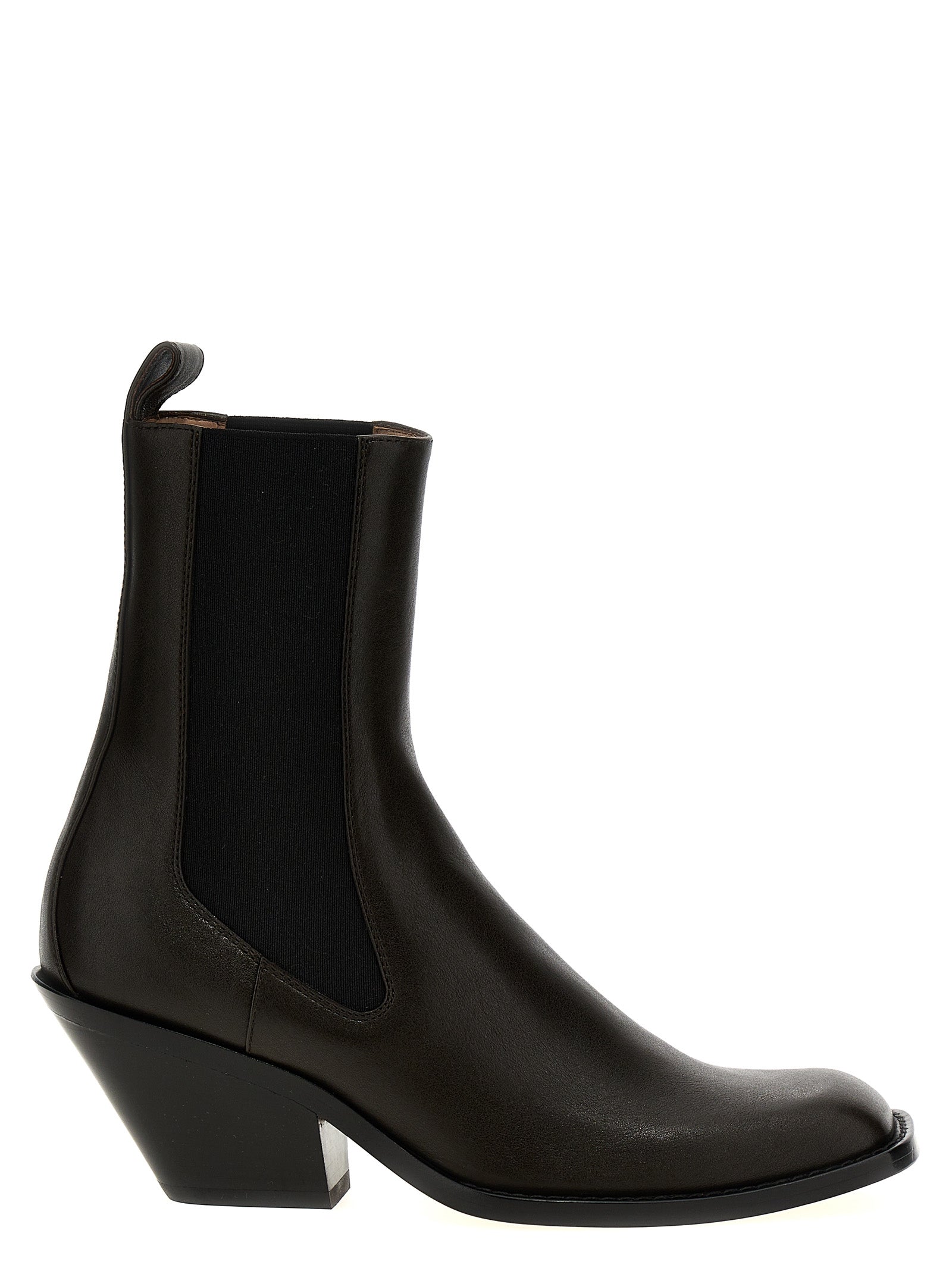 Khaite 100% calfskin leather (Bos Taurus) boot in black