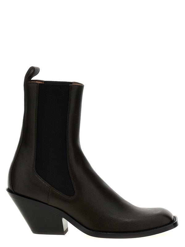 Khaite 100% calfskin leather (Bos Taurus) boot in black