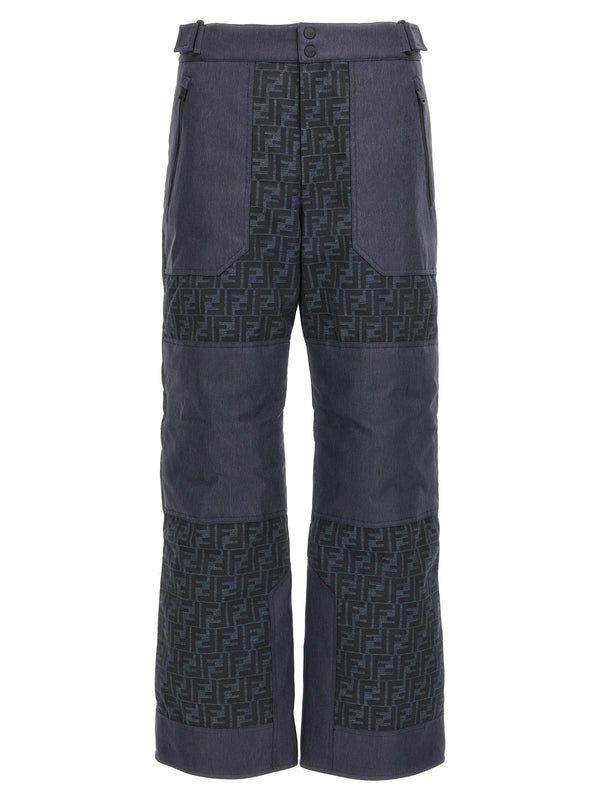 Fendi 81% Polyamide trousers in blue