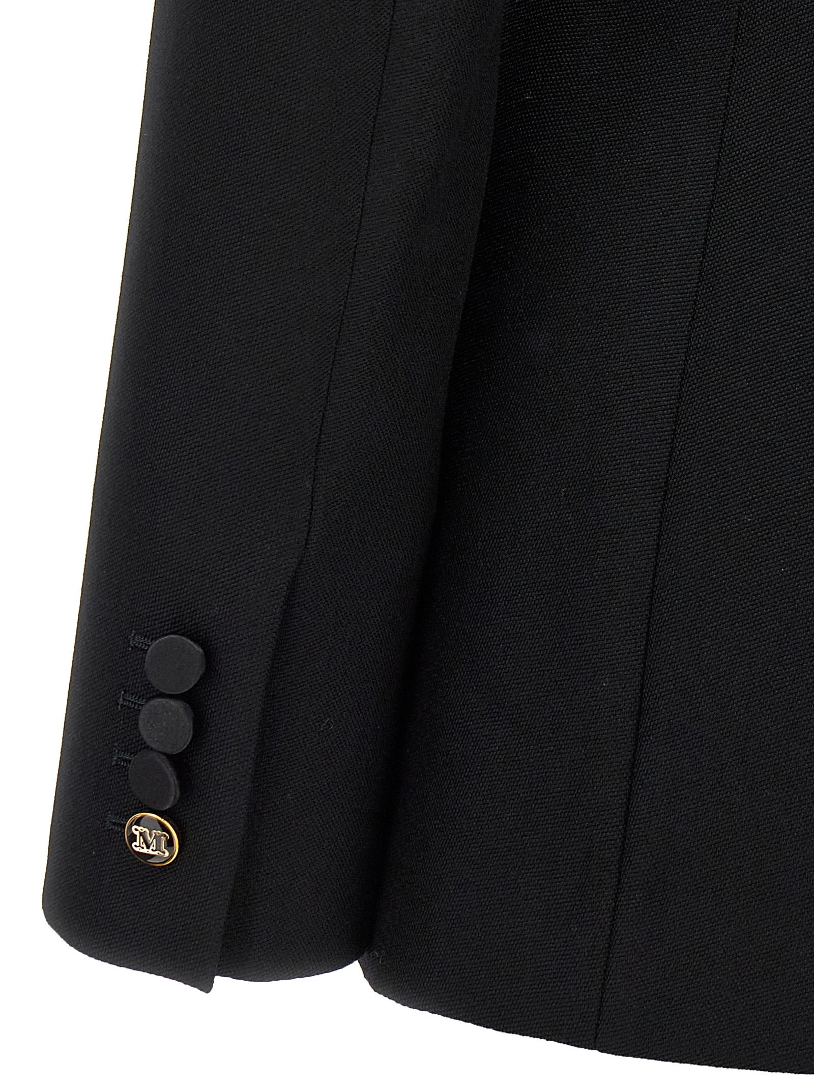 Max Mara 100% virgin wool blazer in black — view 4