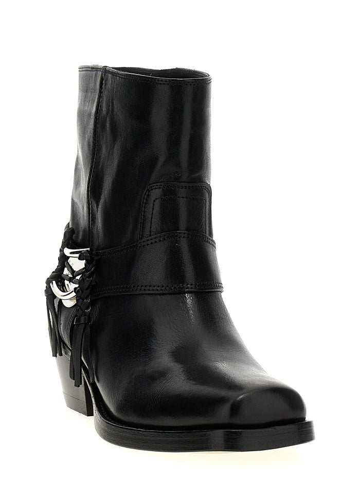 Isabel Marant 100% cowhide boot in black — view 2
