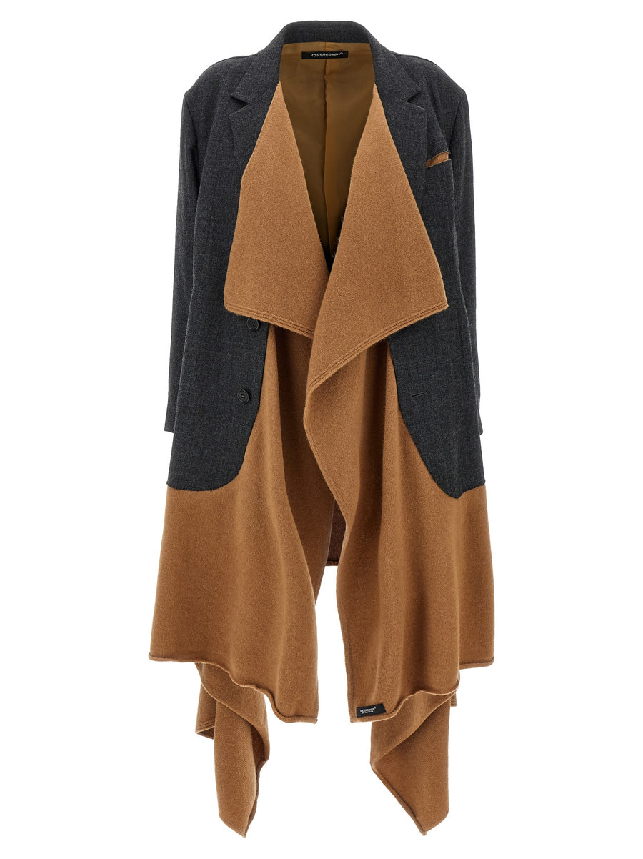 Undercover 100% Wool coat in multicolor