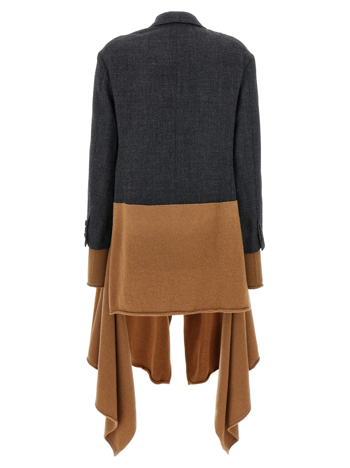 Undercover 100% Wool coat in multicolor — view 2