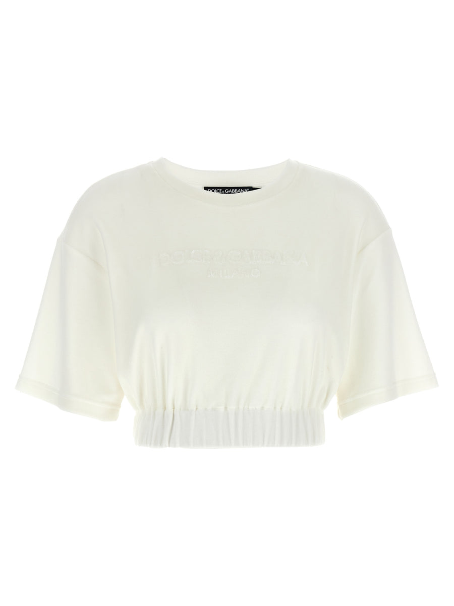 Dolce & Gabbana 90% cotton t-shirt in white