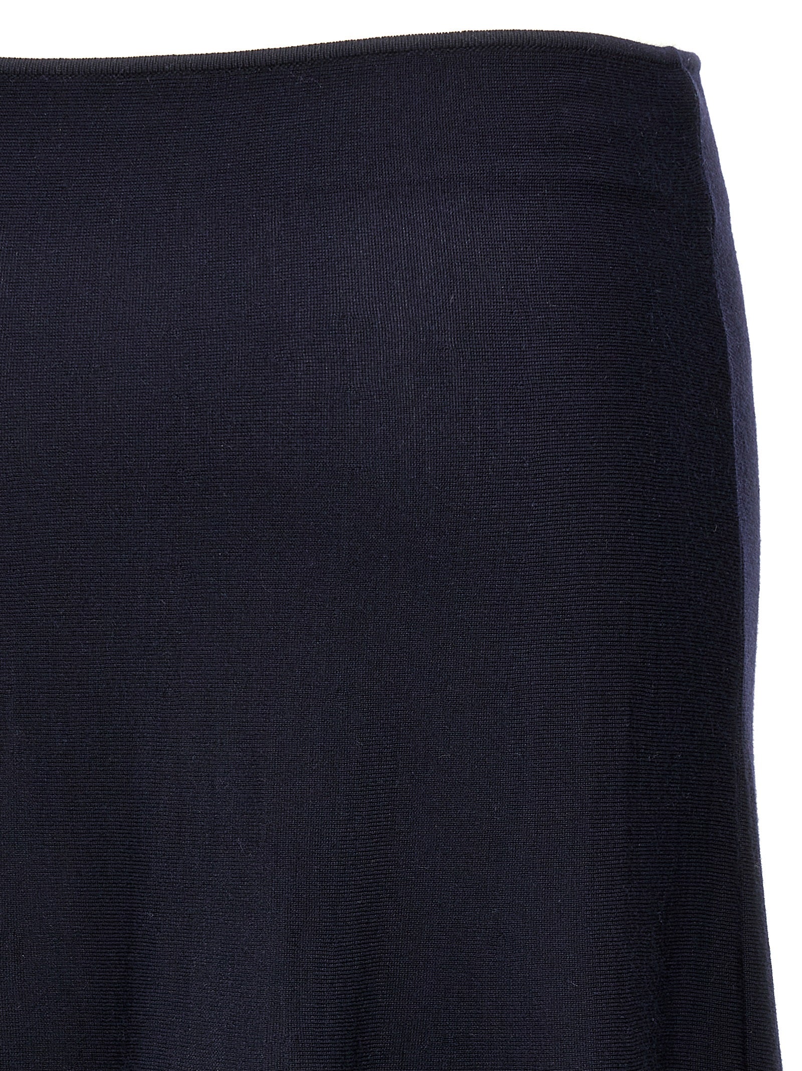 Khaite 99% wool skirt in navy — view 4