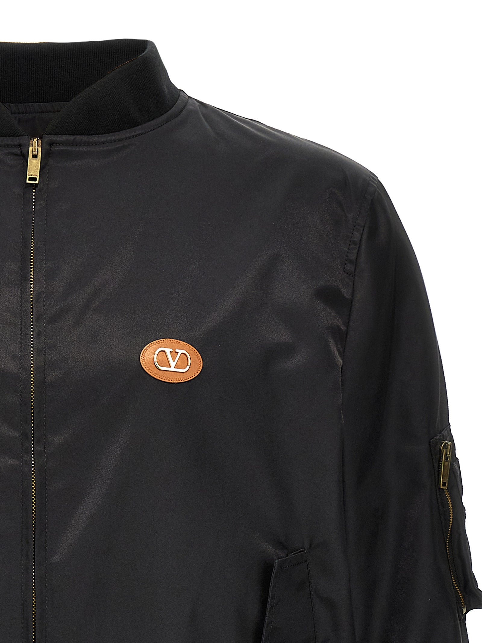 Valentino Garavani 100% Polyamide jacket in black — view 3