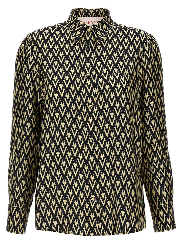 Valentino Garavani 100% silk blouse in black