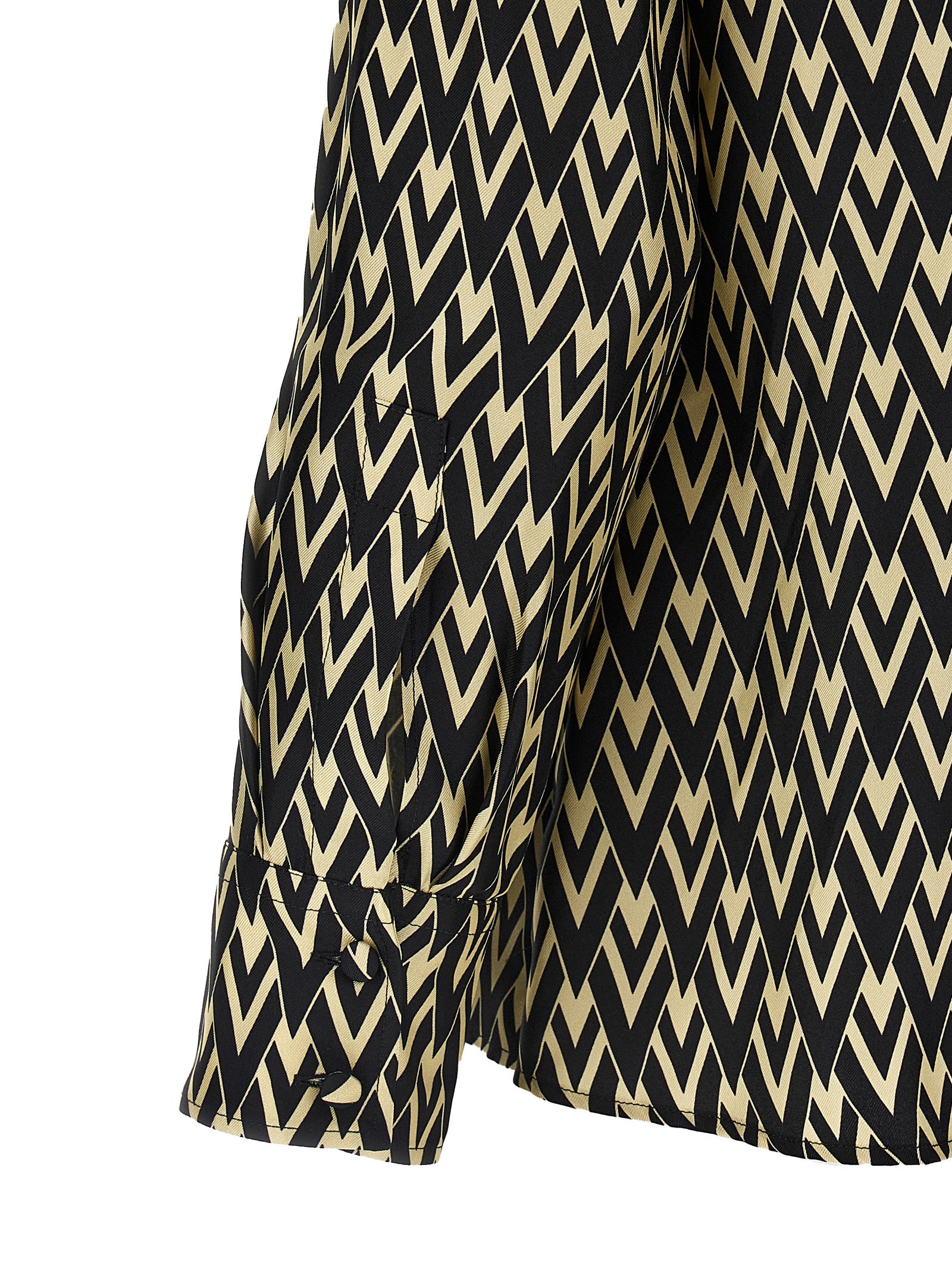 Valentino Garavani 100% silk blouse in black — view 4