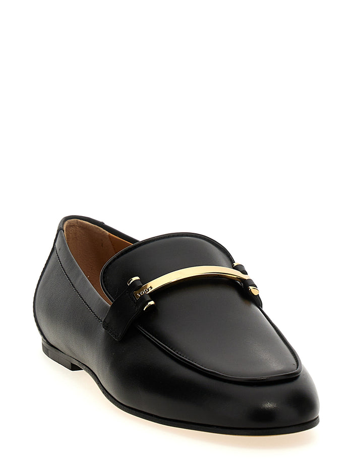 Tod's 100% calfskin leather loafer in black — view 2