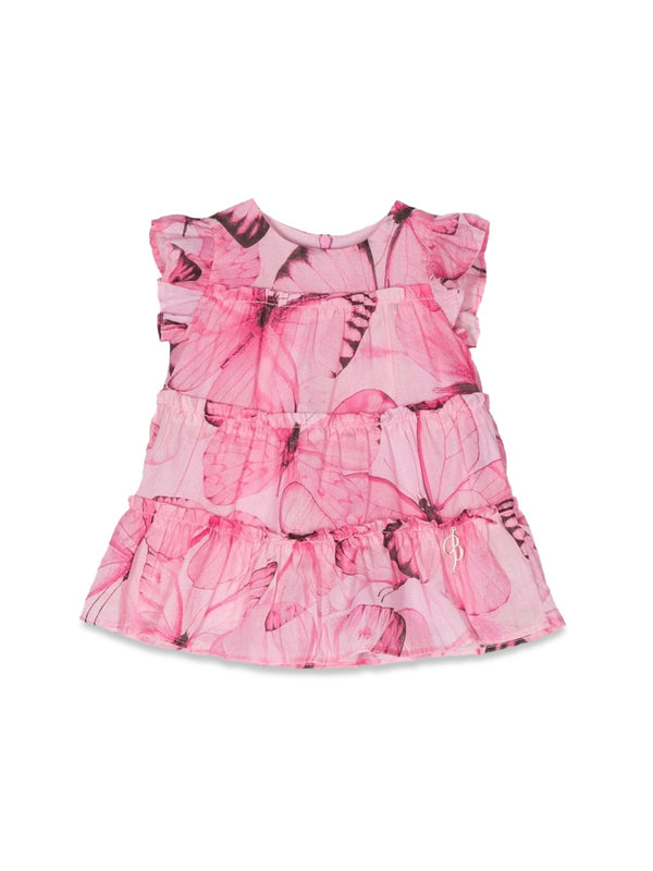 Dress Printed Pink Cotton