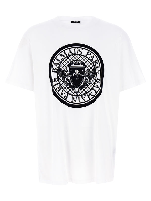 Balmain 100% organic cotton t-shirt in white