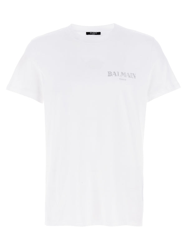 Balmain 100% organic cotton t-shirt in white