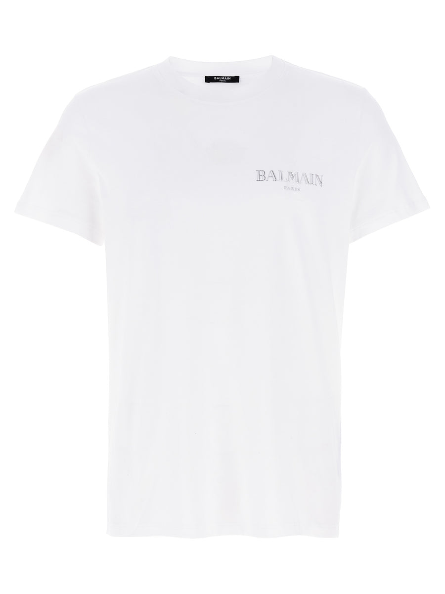 Balmain 100% organic cotton t-shirt in white