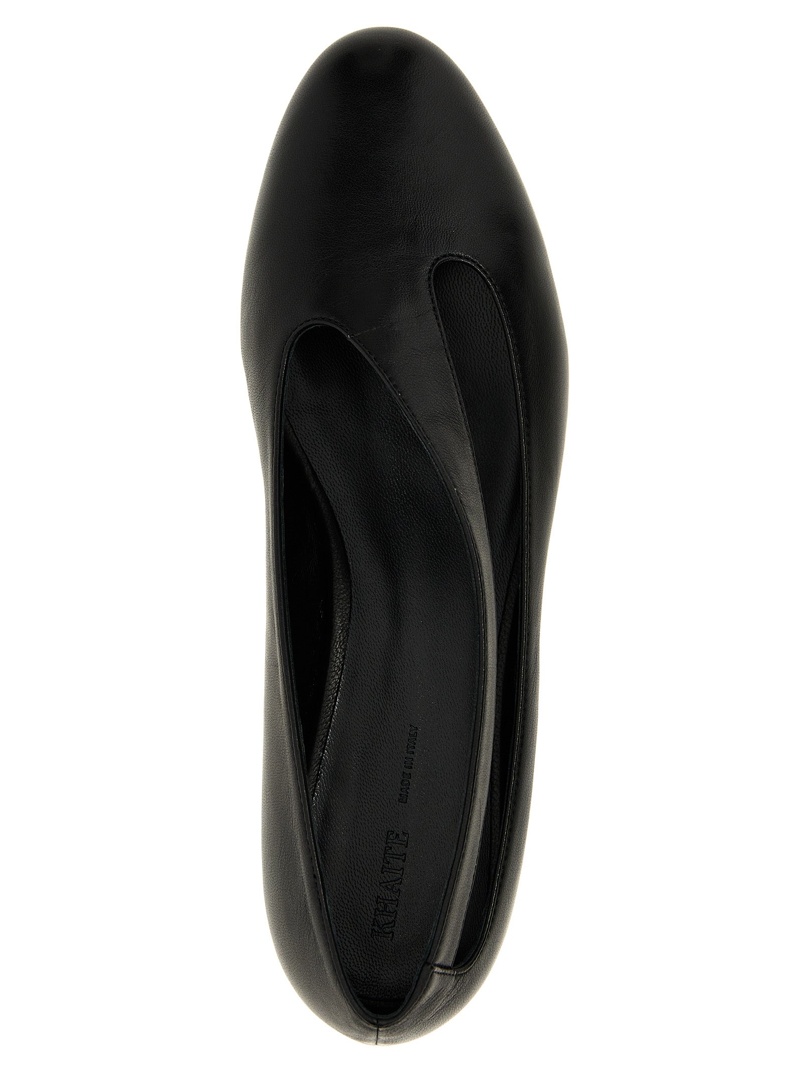 Khaite 100% lamb leather ballet flat in black — view 4